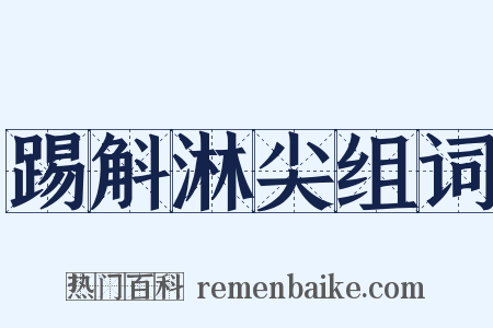 踢斛淋尖组词是什么意思的图片